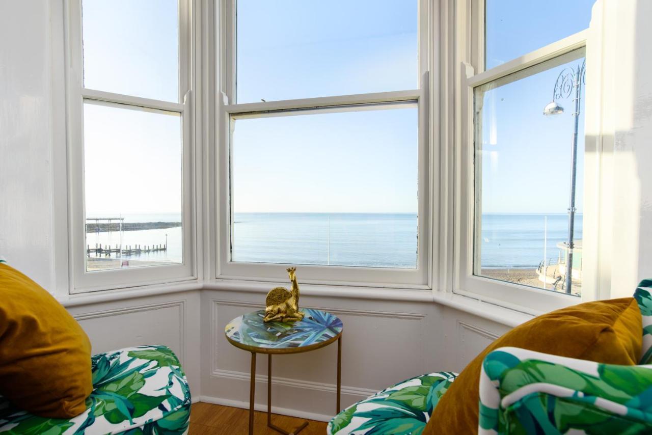 Starling View Boutique Stunning Seafront View Apartment Aberystwyth Kültér fotó